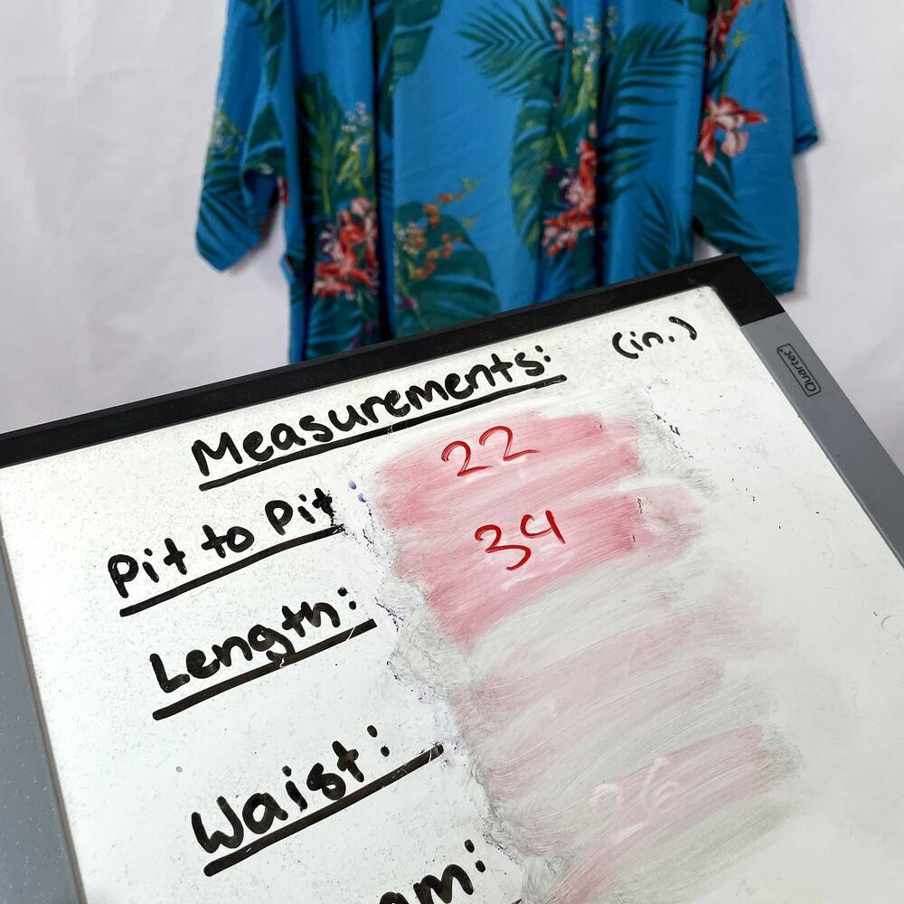 Soma blue tropical leaves flowers robe sleepwear women's small flowy no belt - Picture 5 of 7